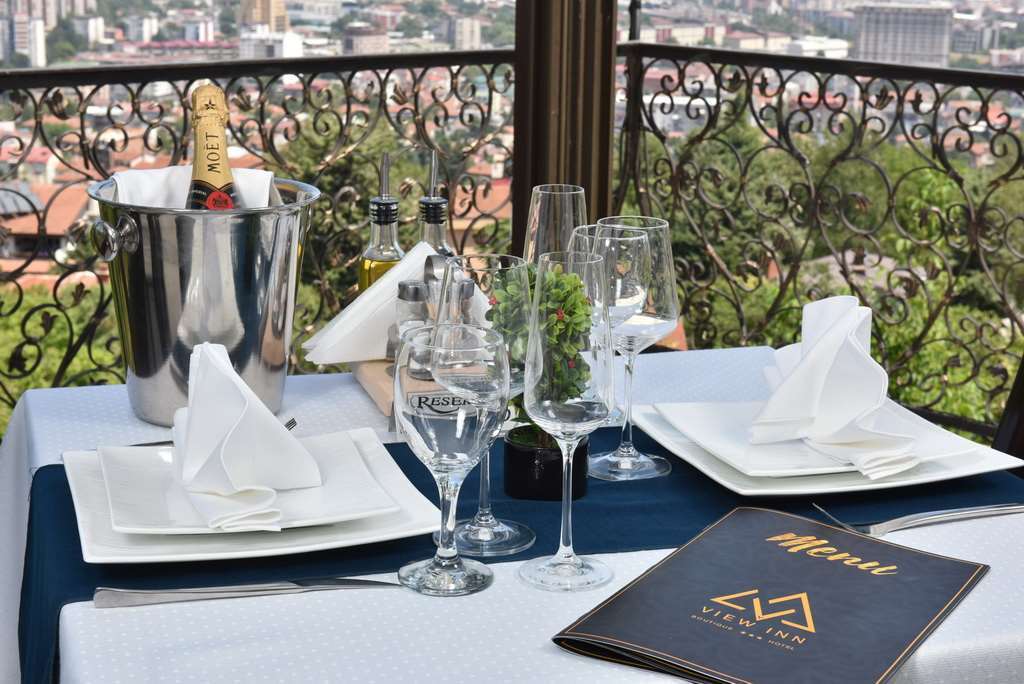 View Inn Boutique Hotel สโกเปีย ร้านอาหาร รูปภาพ